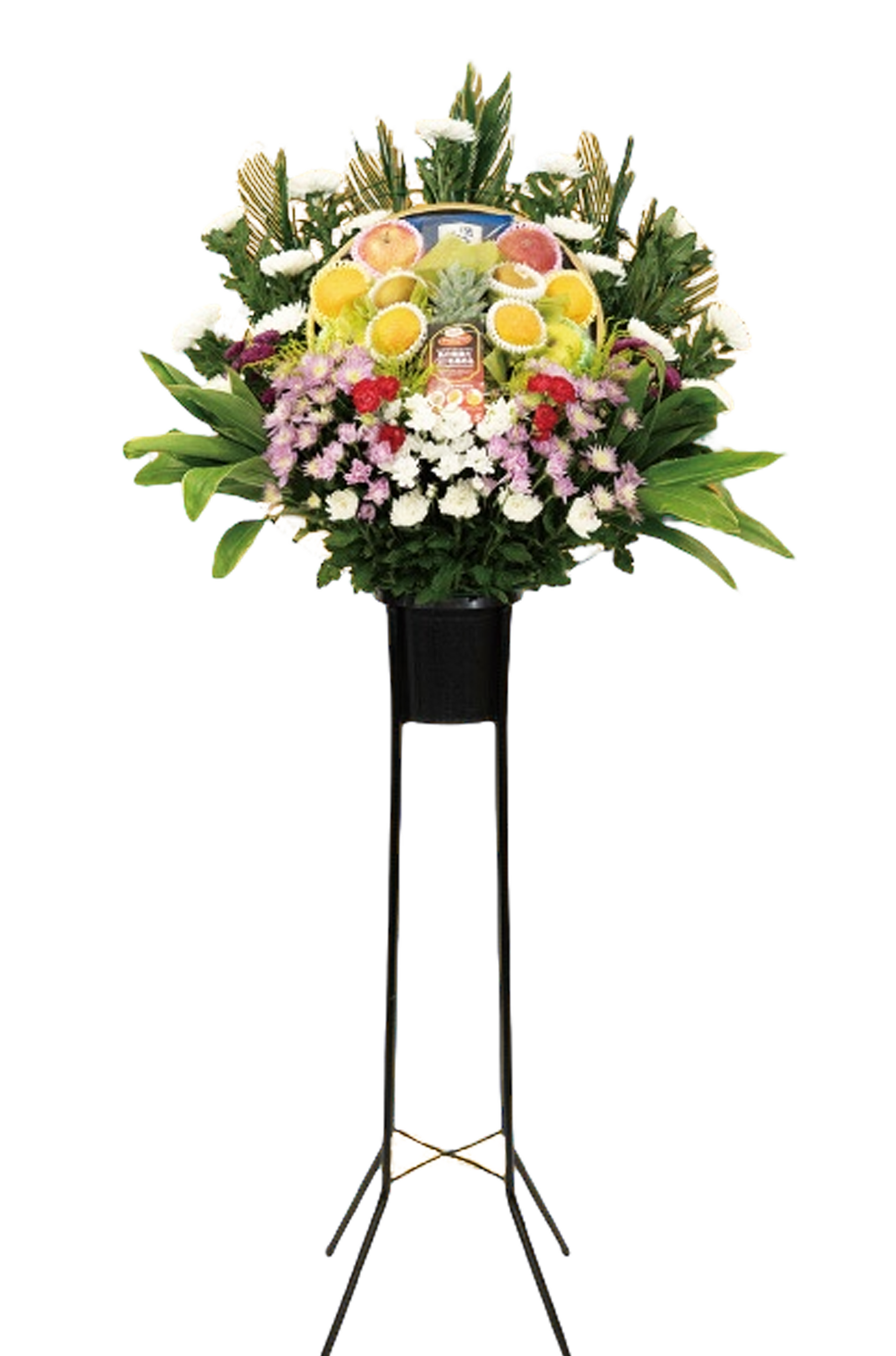 No.11】果物1段スタンド生花 – 北海葬祭 公式ネットショップ